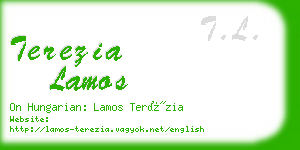 terezia lamos business card